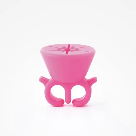ANILLO SOPORTE ROSA ESMALTE UÑAS - BIFULL