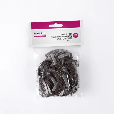 CLIPS EXTENSIONES CASTAÑAS 50 UND - BIFULL
