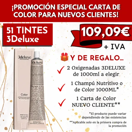 Promoción 51 Tintes 3Deluxe + Carta Color NUEVOS CLIENTES - COLORES NUEVOS