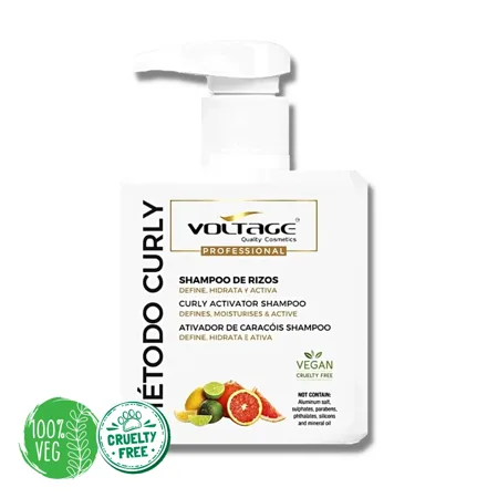 CHAMPÚ DE RIZOS MÉTODO CURLY 500ML. - VOLTAGE COSMETICS