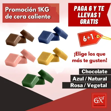 PROMOCION CERA CALIENTE 6+1 (BOLSAS 1KG)