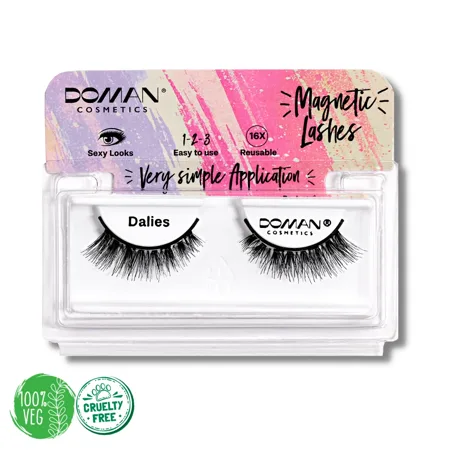 PESTAÑAS NATURALES MAGNÉTICAS DALIES - DOMAN COSMETICS