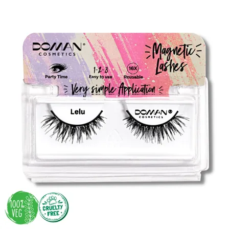PESTAÑAS NATURALES MAGNÉTICAS LELU - DOMAN COSMETICS
