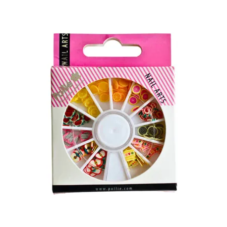 DECORACIÓN UÑAS FLORES Y FRUTAS 144 UDS - EUROSTIL