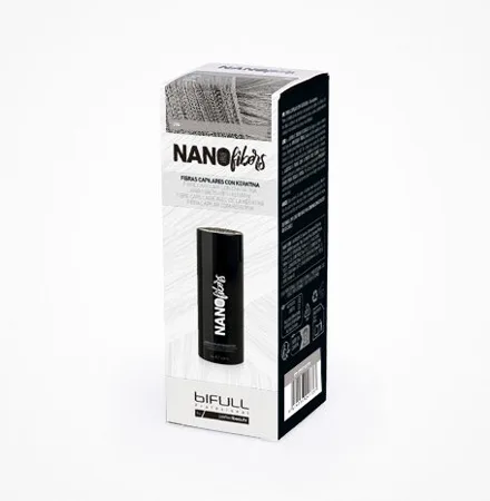 FIBRA CAPILAR CON KERATINA GRIS  25GR. - BIFULL