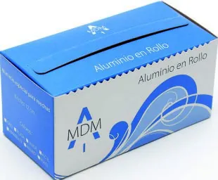 ESTUCHE ALUMINIO PLATA 12 cm x 70M - PLASTICAPS