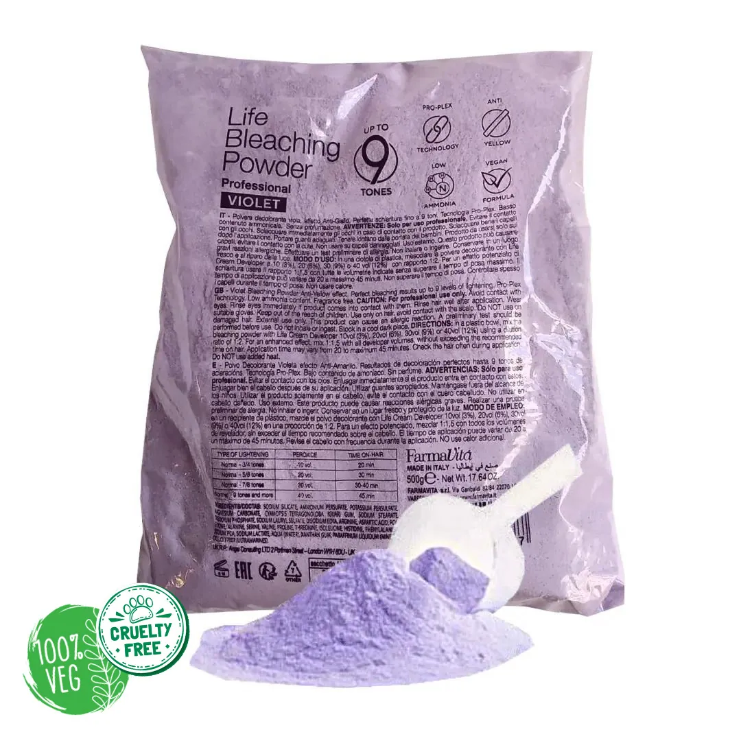 DECOLORACIÓN NO YELLOW VIOLET 500GR - FARMAVITA