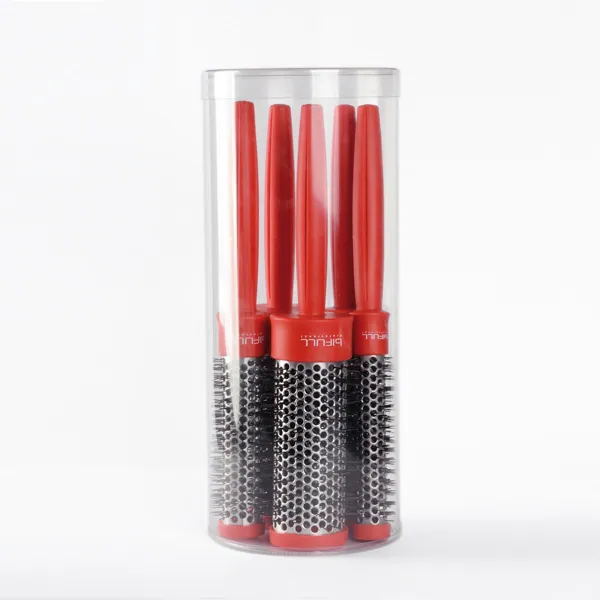 PACK CEPILLOS TERMICOS ROJOS 5 UNIDADES - BIFULL
