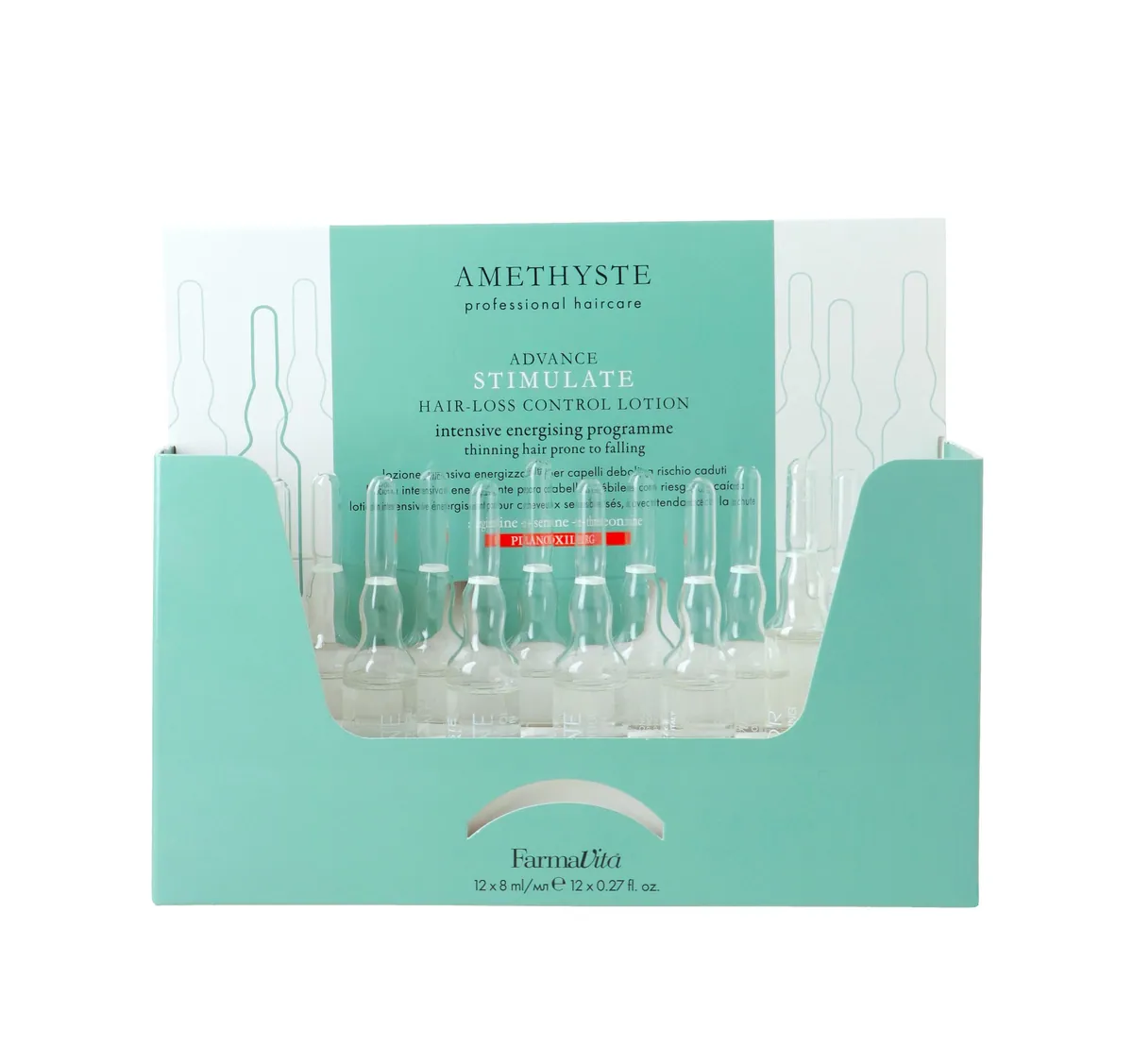TRATAMIENTO ANTICAÍDA STIMULATE 12X8ML AMETHYSTE - FARMAVITA