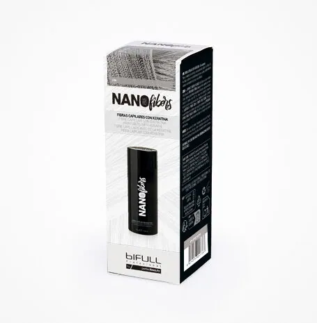 FIBRA CAPILAR CON KERATINA GRIS 25GR. - BIFULL