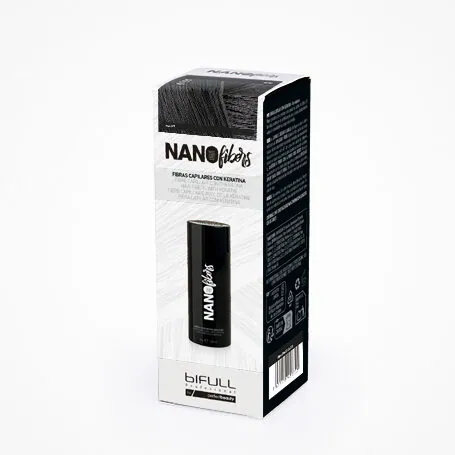 FIBRA CAPILAR CON KERATINA NEGRO 25GR. - BIFULL