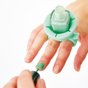 Anillo Soporte Verde Esmalte Uñas - Bifull