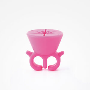 Anillo Soporte Rosa Esmalte Uñas - Bifull