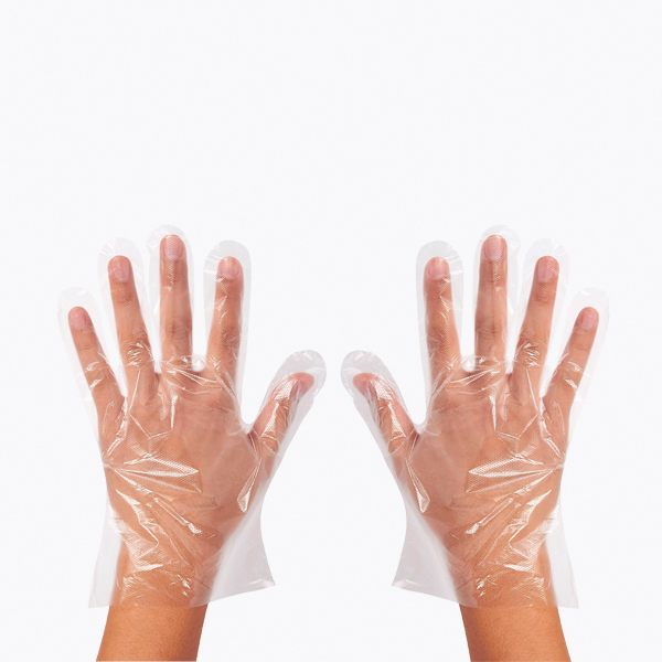 GUANTES PLASTICO DE POLIETILENO GRANULADOS 100UND - BIFULL