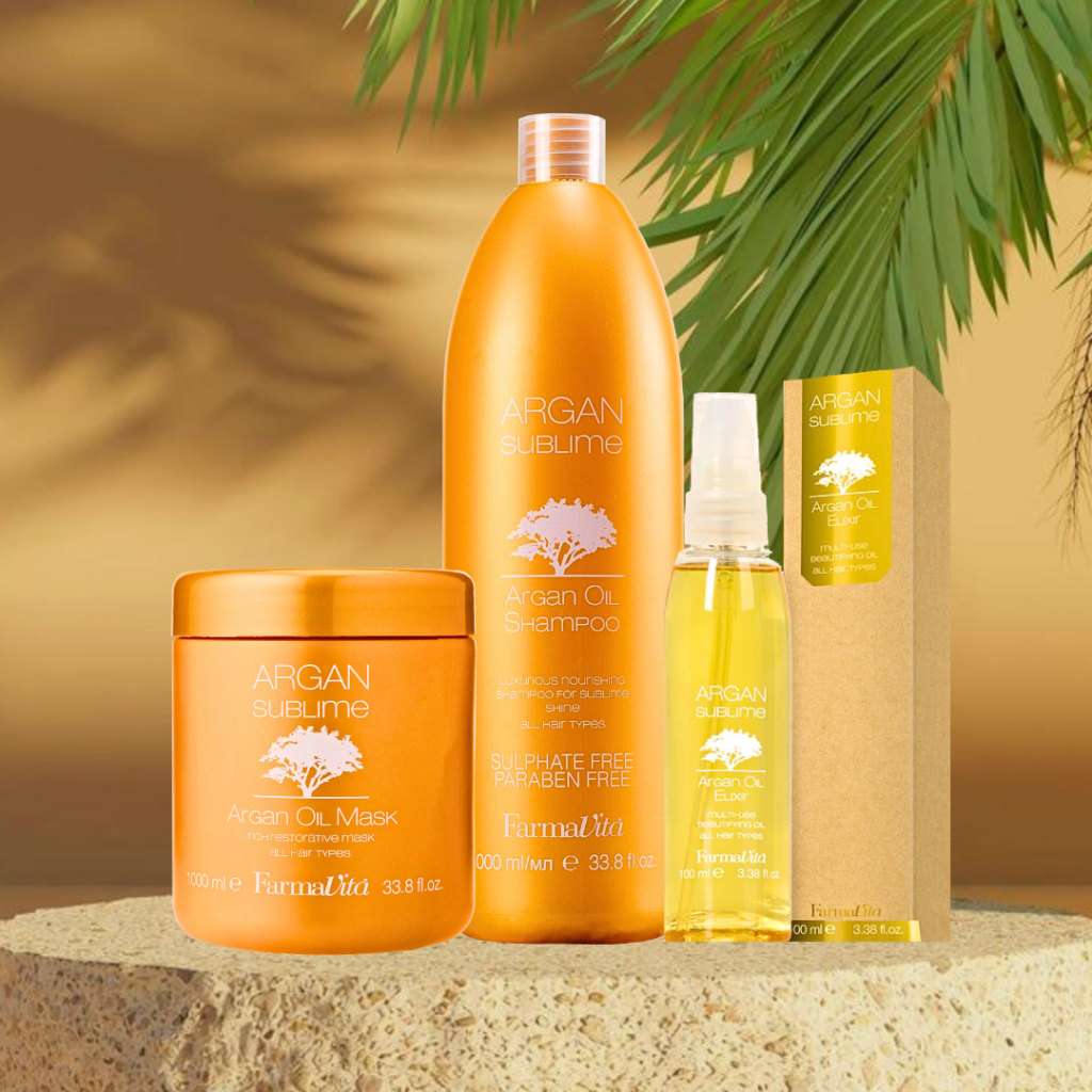 Linea de cuidado Argán Sublime de Farmavita