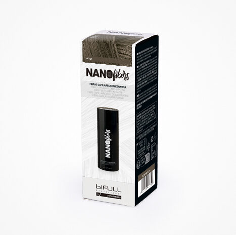 FIBRA CAPILAR CON KERATINA MARRÓN 25GR. - BIFULL