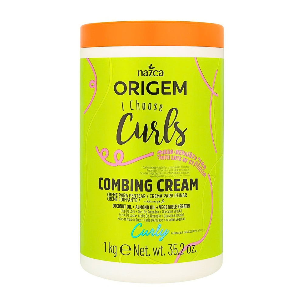 CREMA DE PEINADO CURLY MEGA REPARADORA 1000ML - NAZCA
