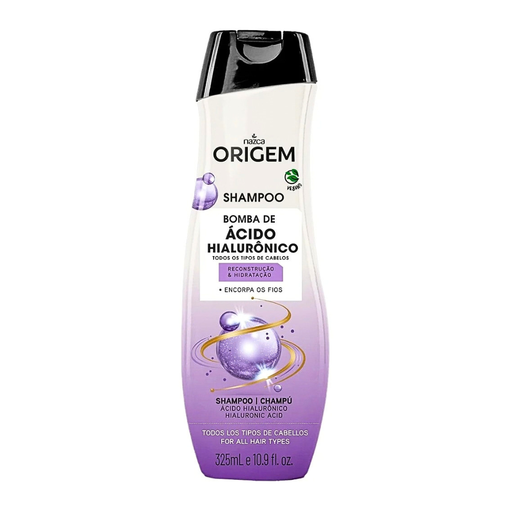 CHAMPU DE ÁCIDO HIALURONICO 325ML - NAZCA