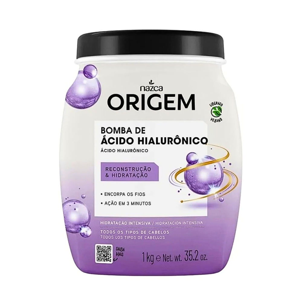 CREMA BOMBA DE ÁCIDO HIALURONICO 1000ML - NAZCA