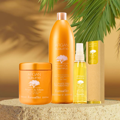 Linea de cuidado Argán Sublime de Farmavita